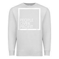 Dove Grey people over profit democratic socialism pro socialist symbol t shirt Premium Sweatshirt - linhVisuals