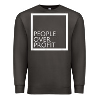 Smoke people over profit democratic socialism pro socialist symbol t shirt Premium Sweatshirt - linhVisuals
