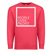 Cardinal people over profit democratic socialism pro socialist symbol t shirt Premium Sweatshirt - linhVisuals