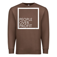Chestnut people over profit democratic socialism pro socialist symbol t shirt Premium Sweatshirt - linhVisuals