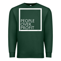 Sports Green people over profit democratic socialism pro socialist symbol t shirt Premium Sweatshirt - linhVisuals