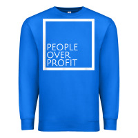 People Over Profit Democratic Socialism Pro Socialist Symbol T Shirt Premium Sweatshirt | Teevron