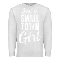 Oatmeal Heather womens just a small town girl journey t shirt Premium Sweatshirt - linhVisuals