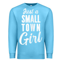 Ocean Blue womens just a small town girl journey t shirt Premium Sweatshirt - linhVisuals