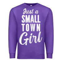 Purple womens just a small town girl journey t shirt Premium Sweatshirt - linhVisuals