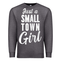 Charcoal Heather womens just a small town girl journey t shirt Premium Sweatshirt - linhVisuals