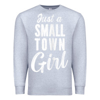 Heather Grey womens just a small town girl journey t shirt Premium Sweatshirt - linhVisuals