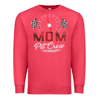 Cardinal race car mom pit crew racing family birthday party t shirt Premium Sweatshirt - linhVisuals
