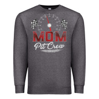 Charcoal Heather race car mom pit crew racing family birthday party t shirt Premium Sweatshirt - linhVisuals