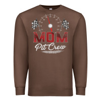 Chestnut race car mom pit crew racing family birthday party t shirt Premium Sweatshirt - linhVisuals