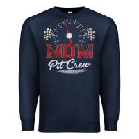 Navy race car mom pit crew racing family birthday party t shirt Premium Sweatshirt - linhVisuals