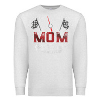 Oatmeal Heather race car mom pit crew racing family birthday party t shirt Premium Sweatshirt - linhVisuals