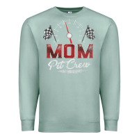 Seafoam race car mom pit crew racing family birthday party t shirt Premium Sweatshirt - linhVisuals
