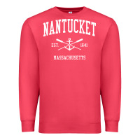 Cardinal nantucket ma vintage crossed oars & boat anchor sports pullover hoodie Premium Sweatshirt - linhVisuals