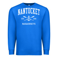 True Royal nantucket ma vintage crossed oars & boat anchor sports pullover hoodie Premium Sweatshirt - linhVisuals