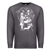 Charcoal Heather nightmare before christmas jack and sally t shirt Premium Sweatshirt - linhVisuals