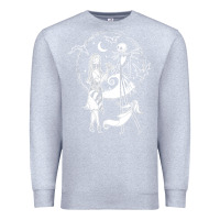 Heather Grey nightmare before christmas jack and sally t shirt Premium Sweatshirt - linhVisuals