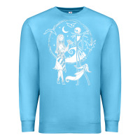 Ocean Blue nightmare before christmas jack and sally t shirt Premium Sweatshirt - linhVisuals