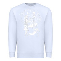 White nightmare before christmas jack and sally t shirt Premium Sweatshirt - linhVisuals