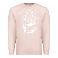 Pale Pink nightmare before christmas jack and sally t shirt Premium Sweatshirt - linhVisuals