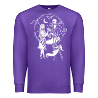 Purple nightmare before christmas jack and sally t shirt Premium Sweatshirt - linhVisuals