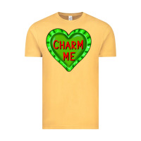Vintage Mustard valentine's day hearts Vintage Tee - FaDigitalArtStudio