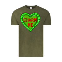 Vintage Olive valentine's day hearts Vintage Tee - FaDigitalArtStudio