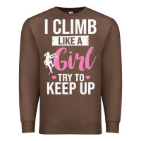Chestnut climbing climb mountain climbing like a girl 345 climb climbing lover Premium Sweatshirt - linhVisuals