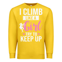 Lemon climbing climb mountain climbing like a girl 345 climb climbing lover Premium Sweatshirt - linhVisuals