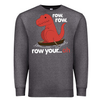 Charcoal Heather dinosaur dino trex row t rex saurus Premium Sweatshirt - linhVisuals