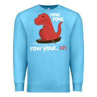 Ocean Blue dinosaur dino trex row t rex saurus Premium Sweatshirt - linhVisuals