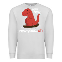Dove Grey dinosaur dino trex row t rex saurus Premium Sweatshirt - linhVisuals