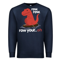 Navy dinosaur dino trex row t rex saurus Premium Sweatshirt - linhVisuals