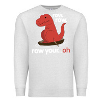 Oatmeal Heather dinosaur dino trex row t rex saurus Premium Sweatshirt - linhVisuals