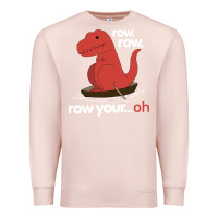 Pale Pink dinosaur dino trex row t rex saurus Premium Sweatshirt - linhVisuals