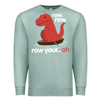 Seafoam dinosaur dino trex row t rex saurus Premium Sweatshirt - linhVisuals