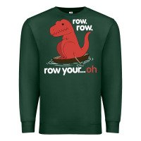 Sports Green dinosaur dino trex row t rex saurus Premium Sweatshirt - linhVisuals