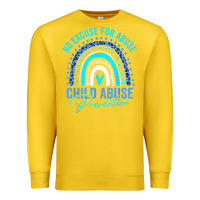 Lemon no excuse child abuse prevention awareness leopard rainbow t shirt Premium Sweatshirt - linhVisuals