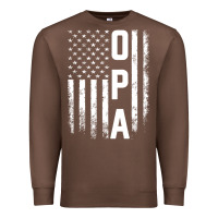 Chestnut opa gift america flag gift for men father's day pullover hoodie Premium Sweatshirt - linhVisuals