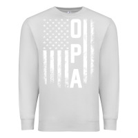 Dove Grey opa gift america flag gift for men father's day pullover hoodie Premium Sweatshirt - linhVisuals