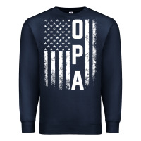 Navy opa gift america flag gift for men father's day pullover hoodie Premium Sweatshirt - linhVisuals