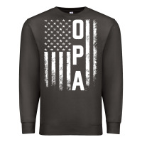 Smoke opa gift america flag gift for men father's day pullover hoodie Premium Sweatshirt - linhVisuals