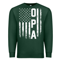 Sports Green opa gift america flag gift for men father's day pullover hoodie Premium Sweatshirt - linhVisuals