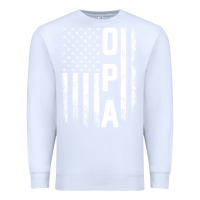 White opa gift america flag gift for men father's day pullover hoodie Premium Sweatshirt - linhVisuals