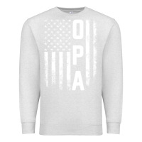 Oatmeal Heather opa gift america flag gift for men father's day pullover hoodie Premium Sweatshirt - linhVisuals