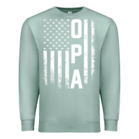 Seafoam opa gift america flag gift for men father's day pullover hoodie Premium Sweatshirt - linhVisuals