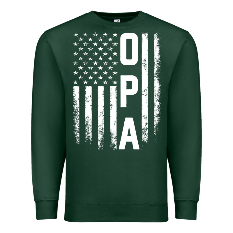Opa Gift America Flag Gift For Men Father's Day Pullover Hoodie Premium Sweatshirt by linhVisuals | Teevron