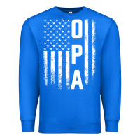 True Royal opa gift america flag gift for men father's day pullover hoodie Premium Sweatshirt - linhVisuals