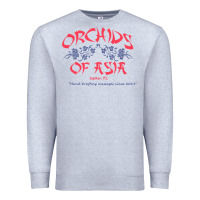 Heather Grey orchids of asia kraft massage football t shirt Premium Sweatshirt - linhVisuals