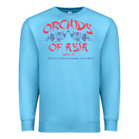Ocean Blue orchids of asia kraft massage football t shirt Premium Sweatshirt - linhVisuals
